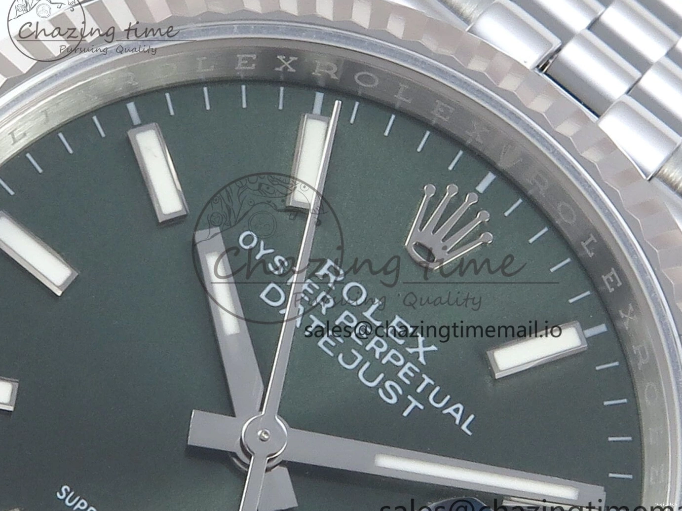 36 Jubilee Green DateJust Stick A3235 Edition Marker 126234 Bracelet Best EWEF on Dial 0126